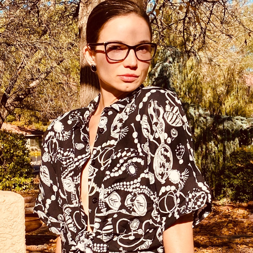 80’s Assorted Print Button Down - image 2